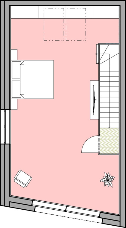 Apartmán 3+kk, 118,39 m2 s balkónem a mezonetem - 4. patro (Byt 13)