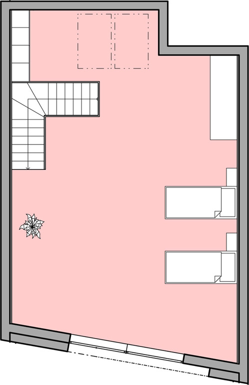 Apartmán 2+kk, 104,32 m2 s balkónem a mezonetem - 4. patro (Byt 16))