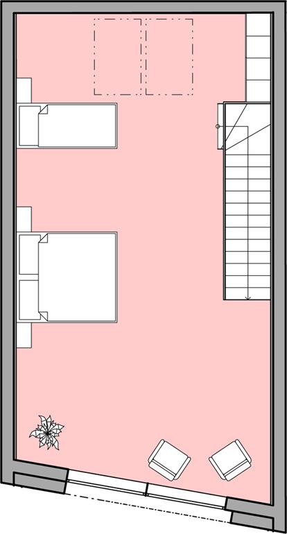 Apartmán 2+kk, 104,7 m2 s balkónem a mezonetem - 4. patro (Byt 17)