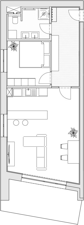 Apartmán 2+kk, 76,36 m2 s balkónem - 3. patro (Byt 7) Apartmán 2+kk, 76,36 m2 s balkónem - 3. patro (Byt 7)